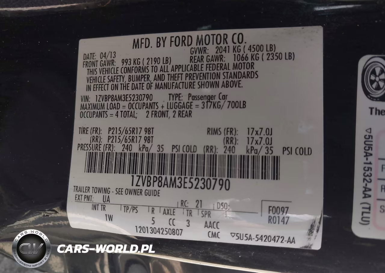 2014 Ford Mustang V6 VIN:1ZVBP8AM3E5230790 - 9