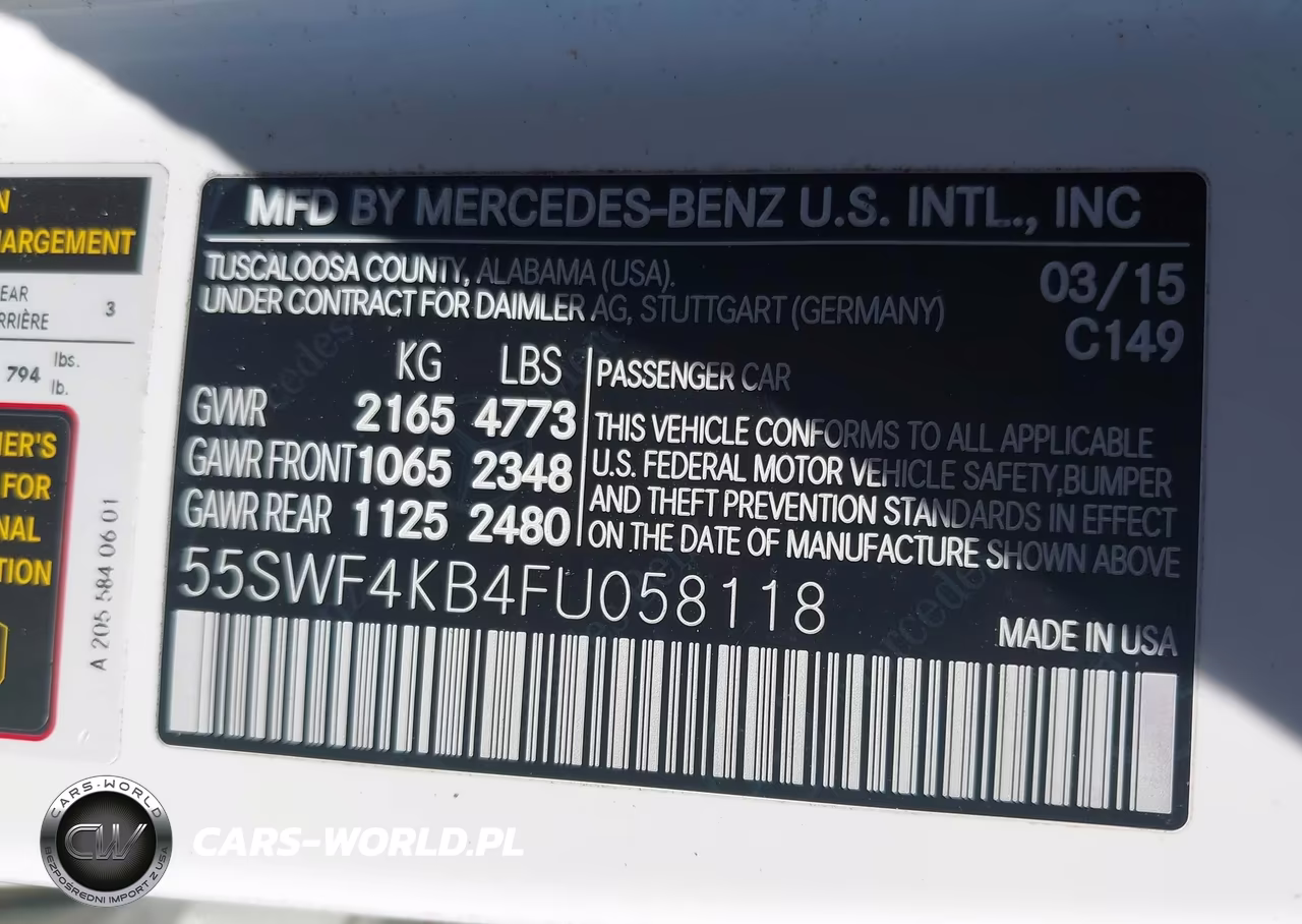 2015 Mercedes-Benz C 300 Sport 4Matic VIN:55SWF4KB4FU058118 - 9