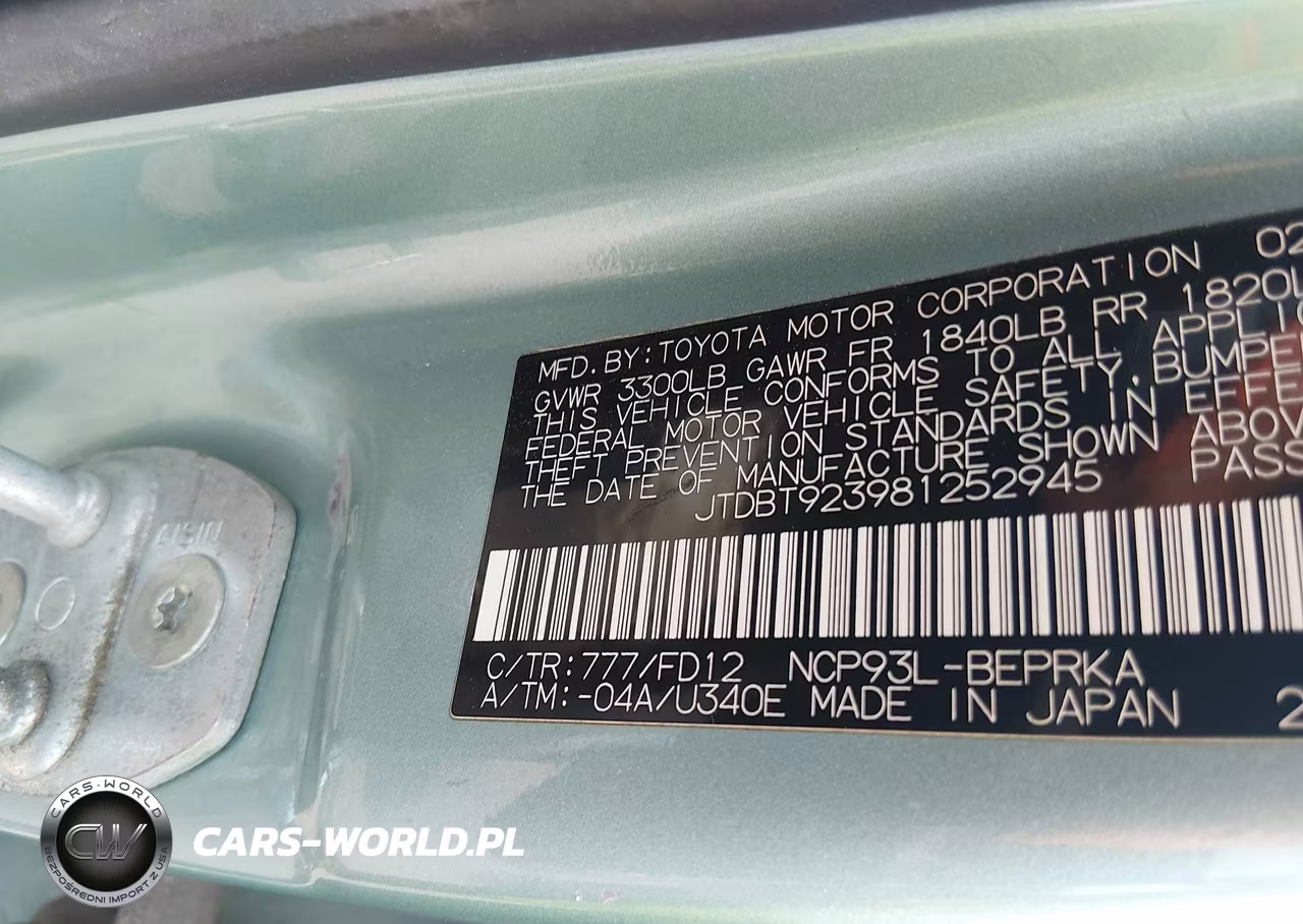 2008 Toyota Yaris VIN:JTDBT923981252945 - 9