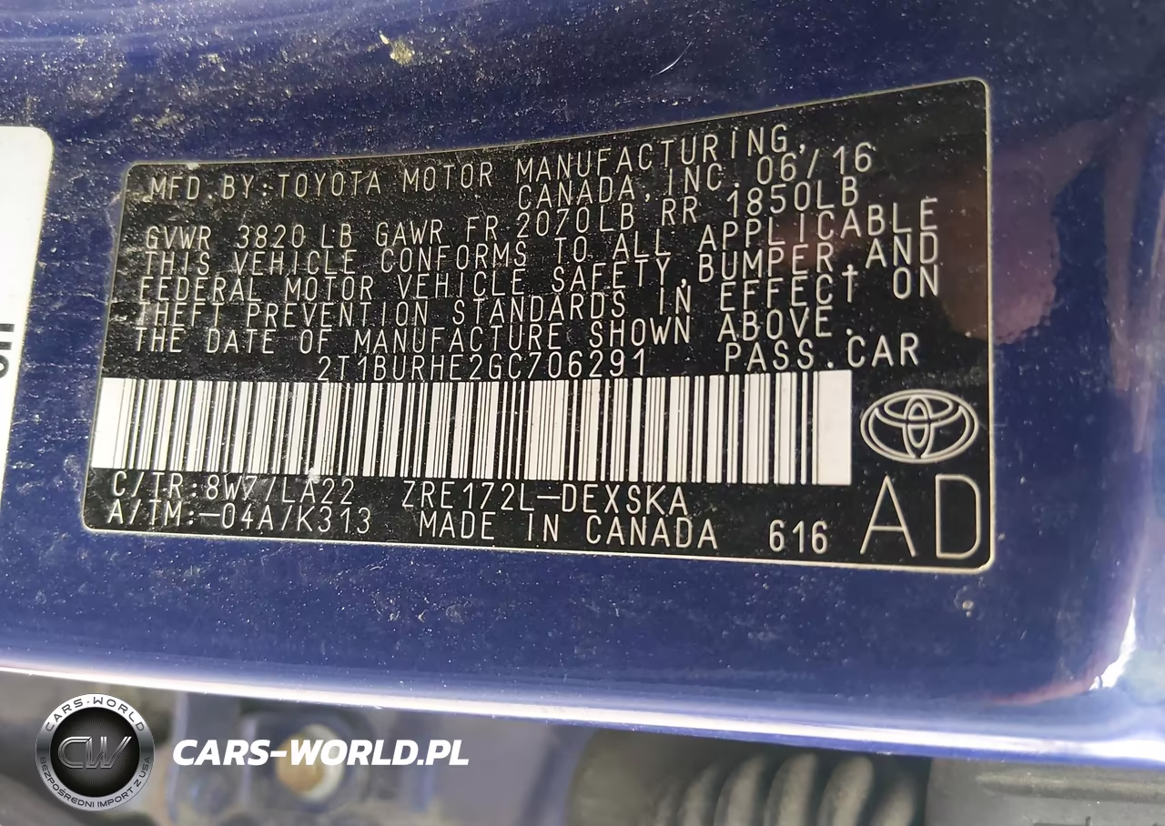 2016 Toyota Corolla S Premium VIN:2T1BURHE2GC706291 - 9
