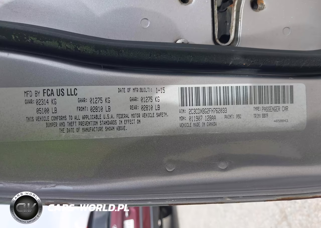2015 Dodge Charger Se VIN:2C3CDXBG2FH762033 - 9