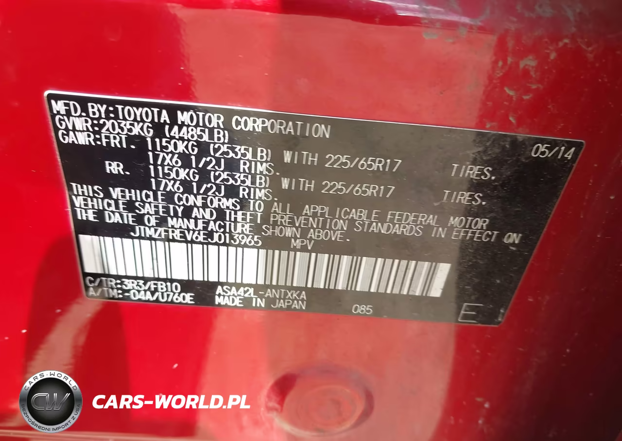 2014 Toyota Rav4 Le VIN:JTMZFREV6EJ013965 - 9