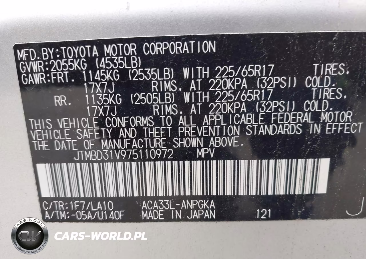 2007 Toyota Rav4 Limited VIN:JTMBD31V975110972 - 9