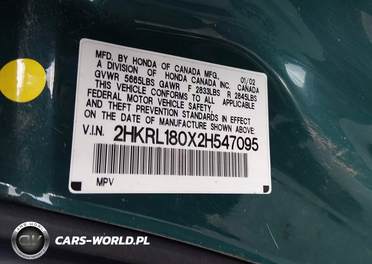 2002 Honda Odyssey Ex-L VIN:2HKRL180X2H547095 - 9