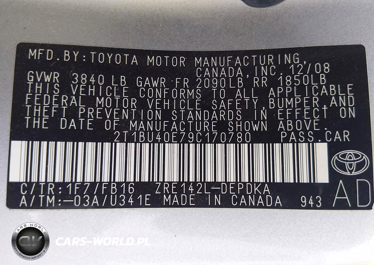 2009 Toyota Corolla Le-S-Xle VIN:2T1BU40E79C170780 - 9