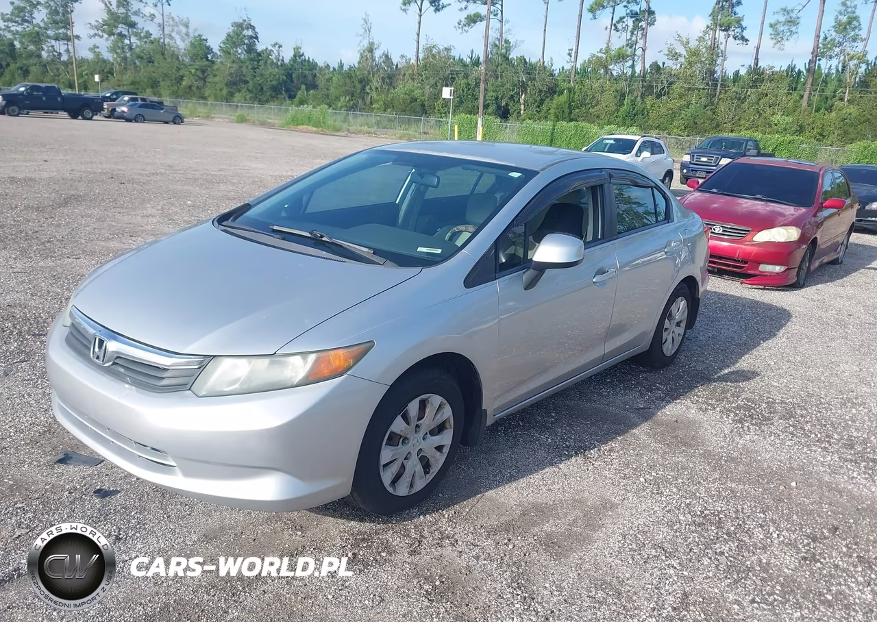 2012 Honda Civic Lx VIN:19XFB2F5XCE088134 - 2