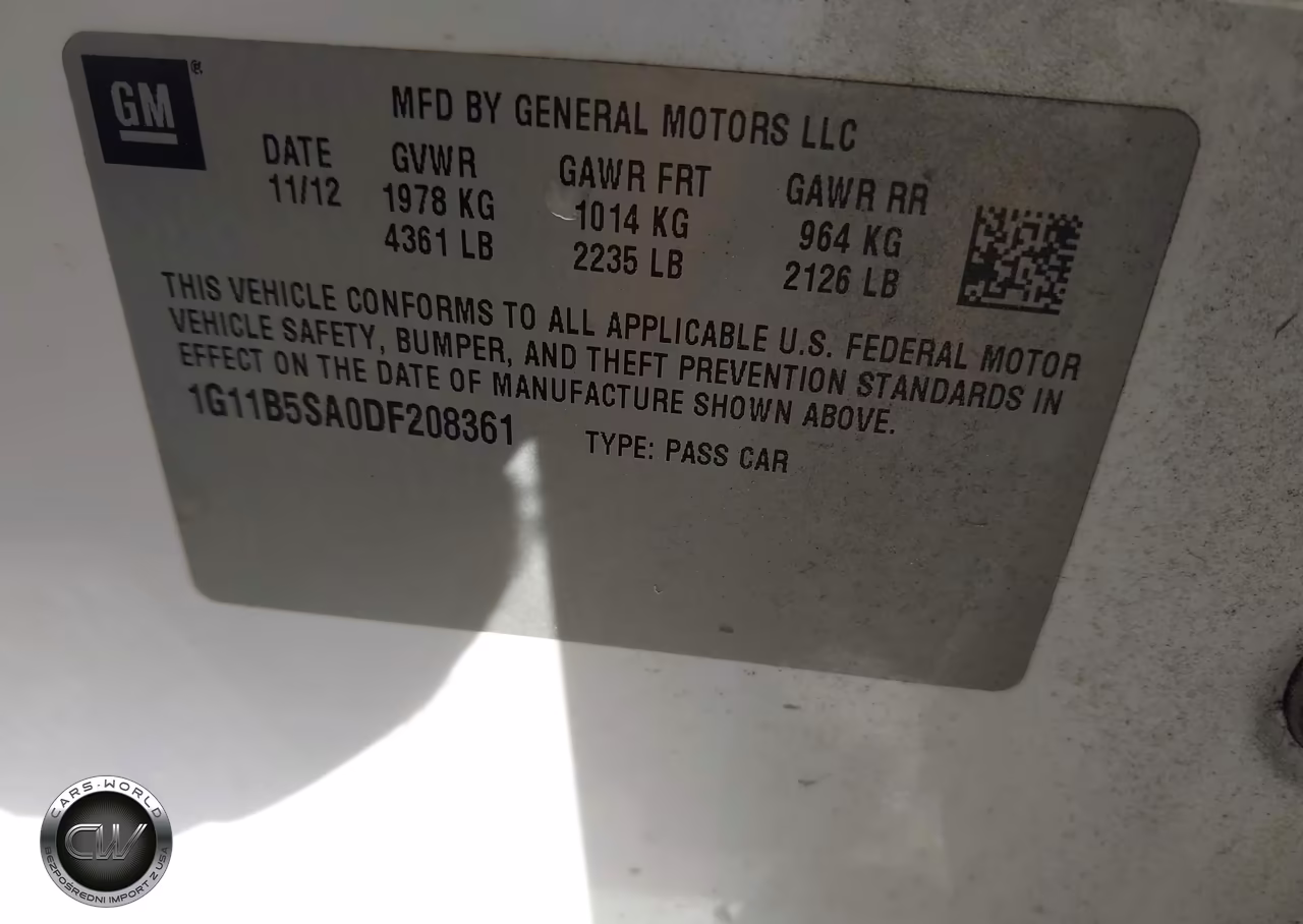 2013 Chevrolet Malibu 1Ls VIN:1G11B5SA0DF208361 - 9