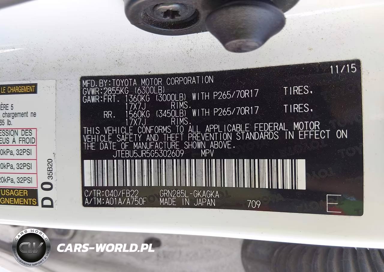 2016 Toyota 4Runner Sr5 VIN:JTEBU5JR5G5302609 - 9