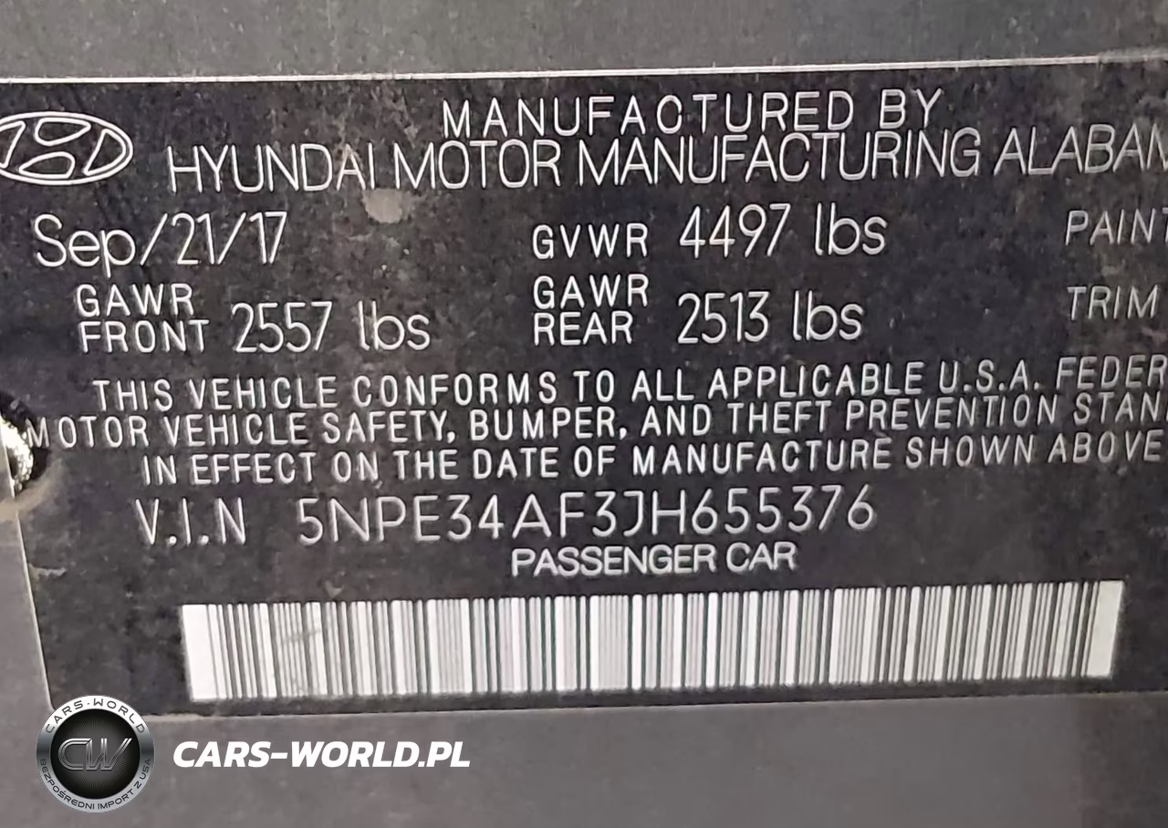 2018 Hyundai Sonata Sport VIN:5NPE34AF3JH655376 - 9