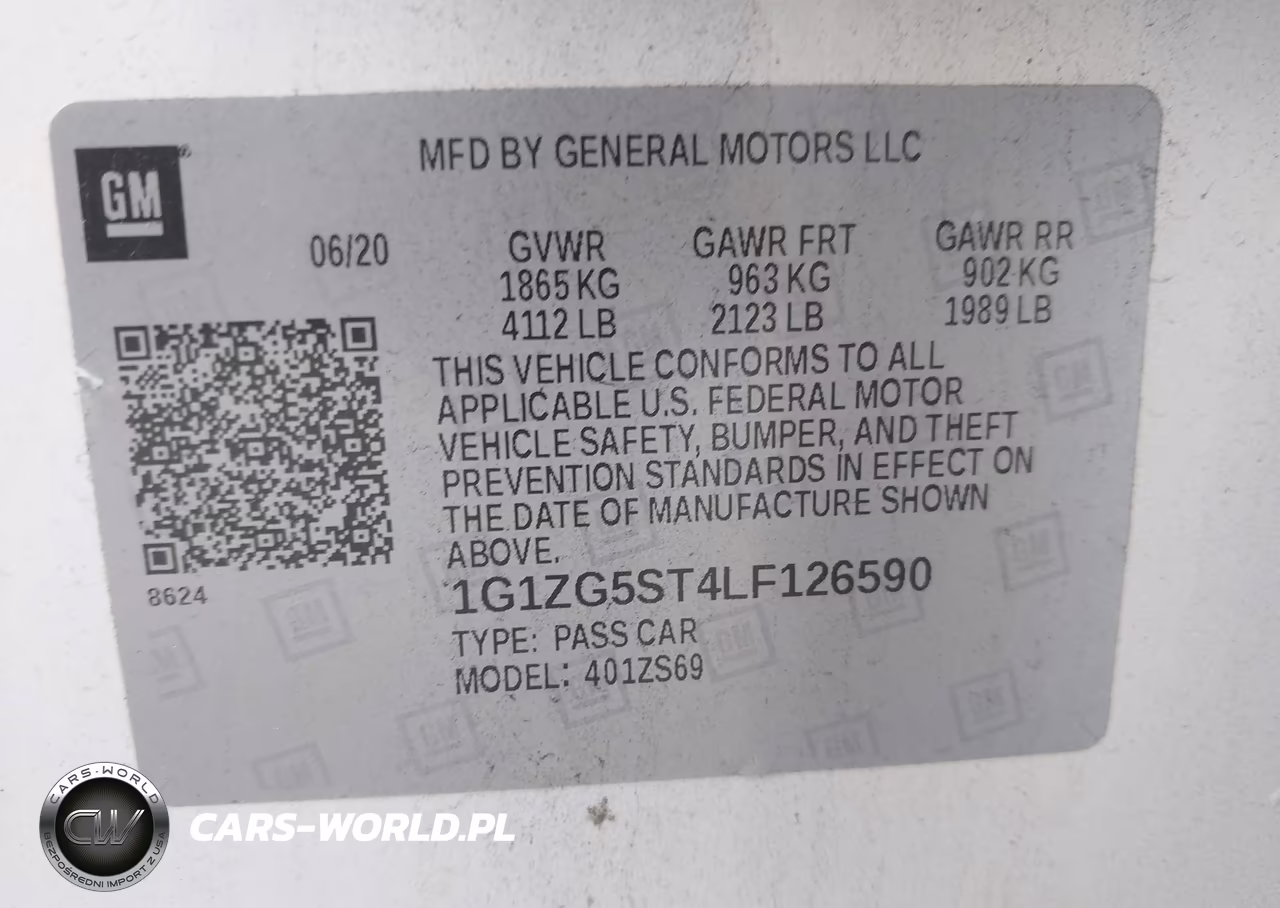 2020 Chevrolet Malibu Fwd Rs VIN:1G1ZG5ST4LF126590 - 9