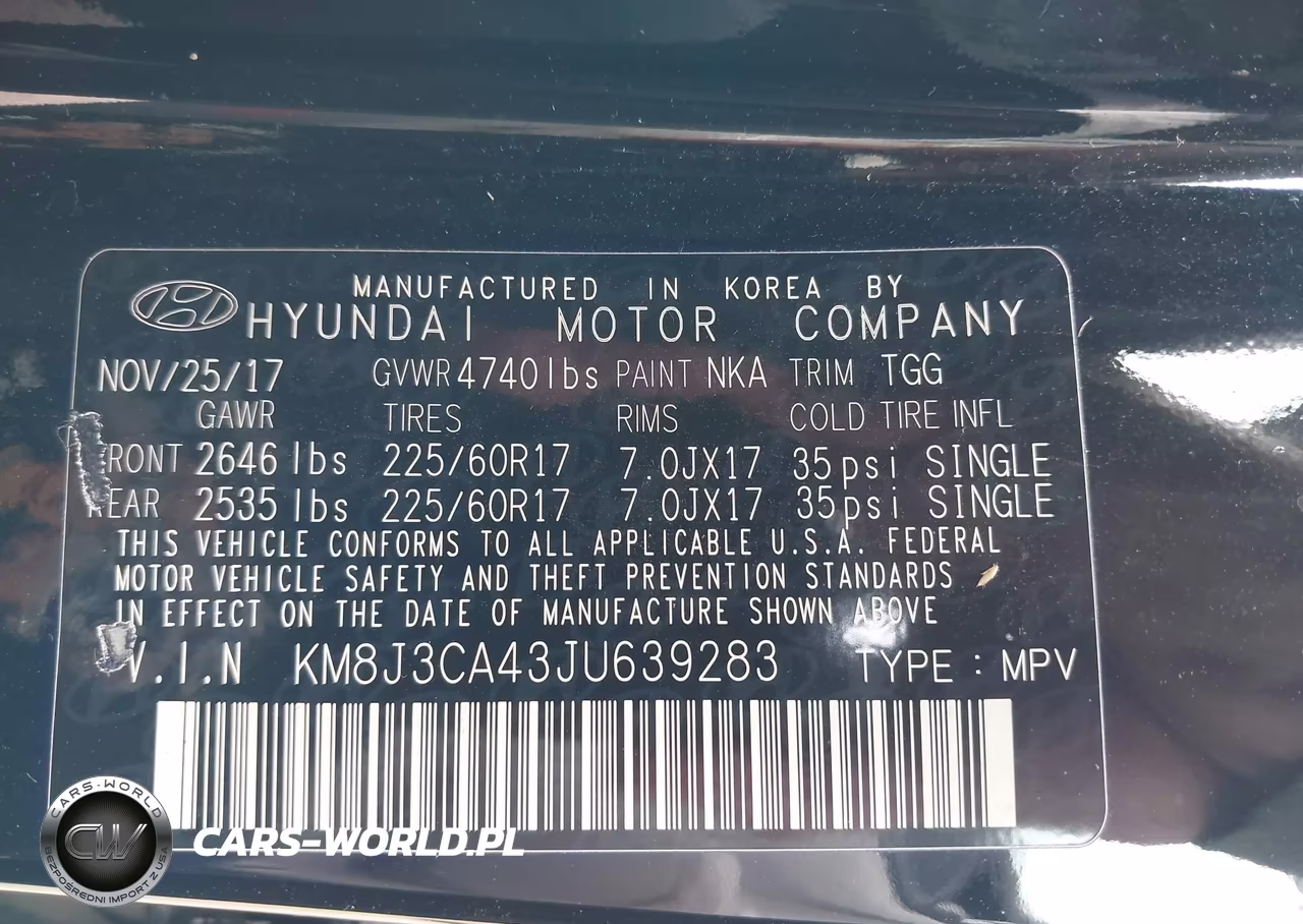 2018 Hyundai Tucson Sel VIN:KM8J3CA43JU639283 - 9