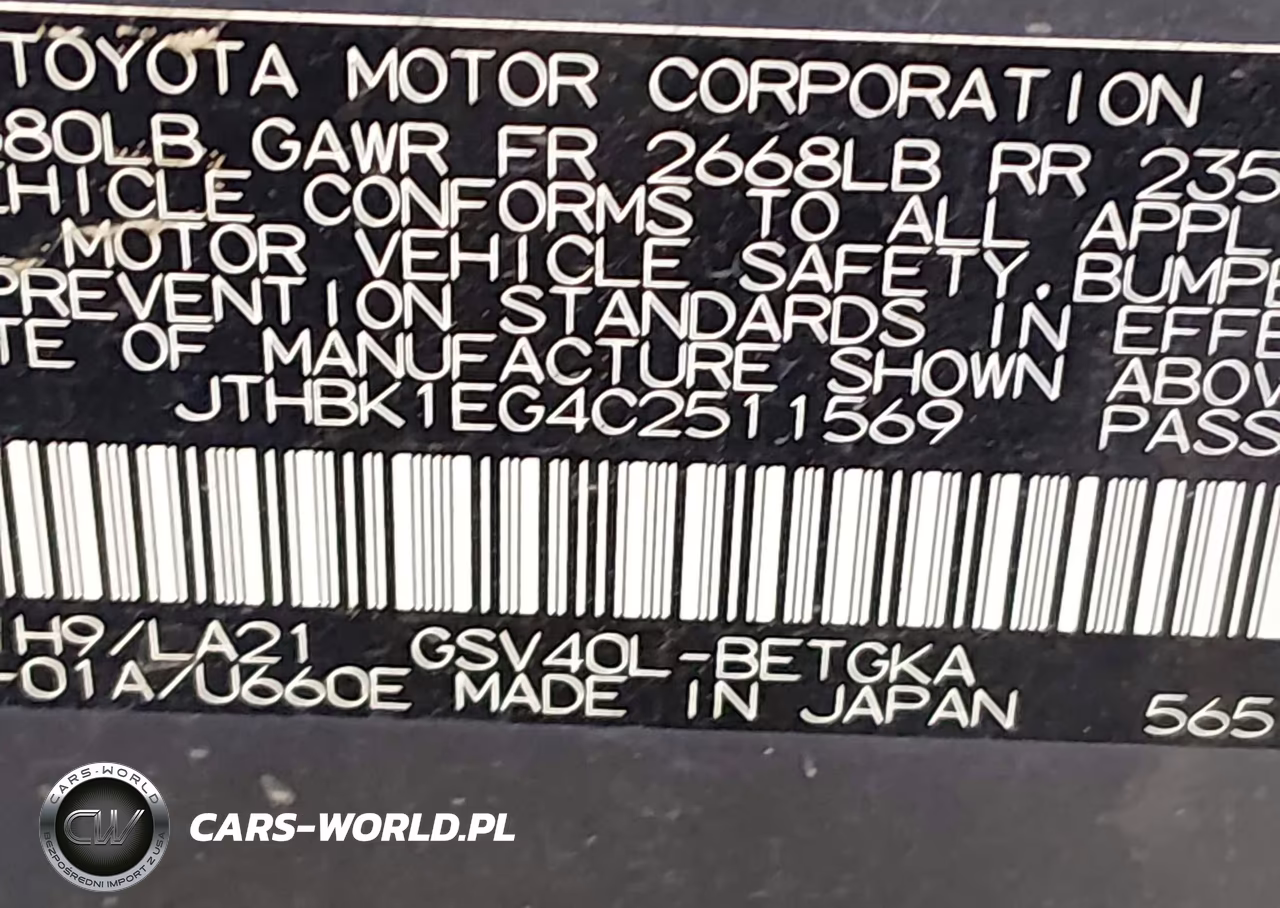 2012 Lexus Es 350 VIN:JTHBK1EG4C2511569 - 9