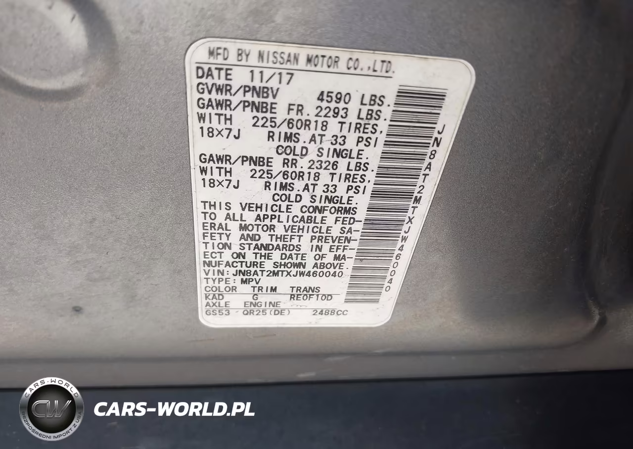2018 Nissan Rogue Sl VIN:JN8AT2MTXJW460040 - 9