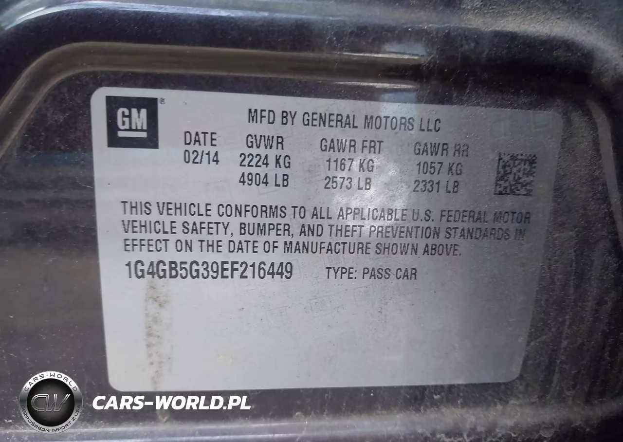 2014 Buick Lacrosse Leather Group VIN:1G4GB5G39EF216449 - 9
