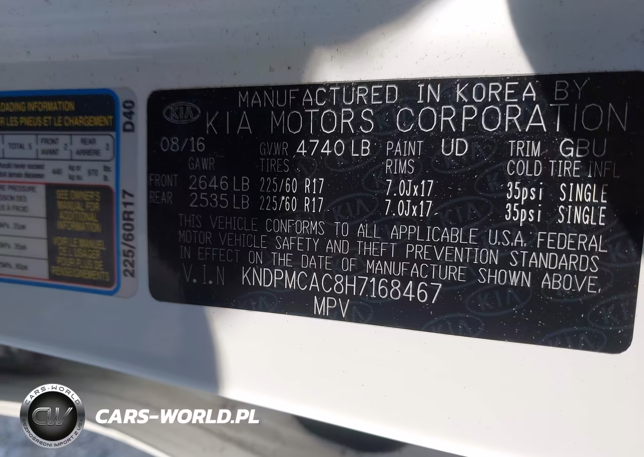 2017 Kia Sportage Lx VIN:KNDPMCAC8H7168467 - 9