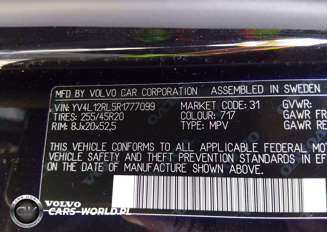 2024 Volvo Xc60 B5 Plus Dark Theme VIN:YV4L12RL5R1777099 - 9