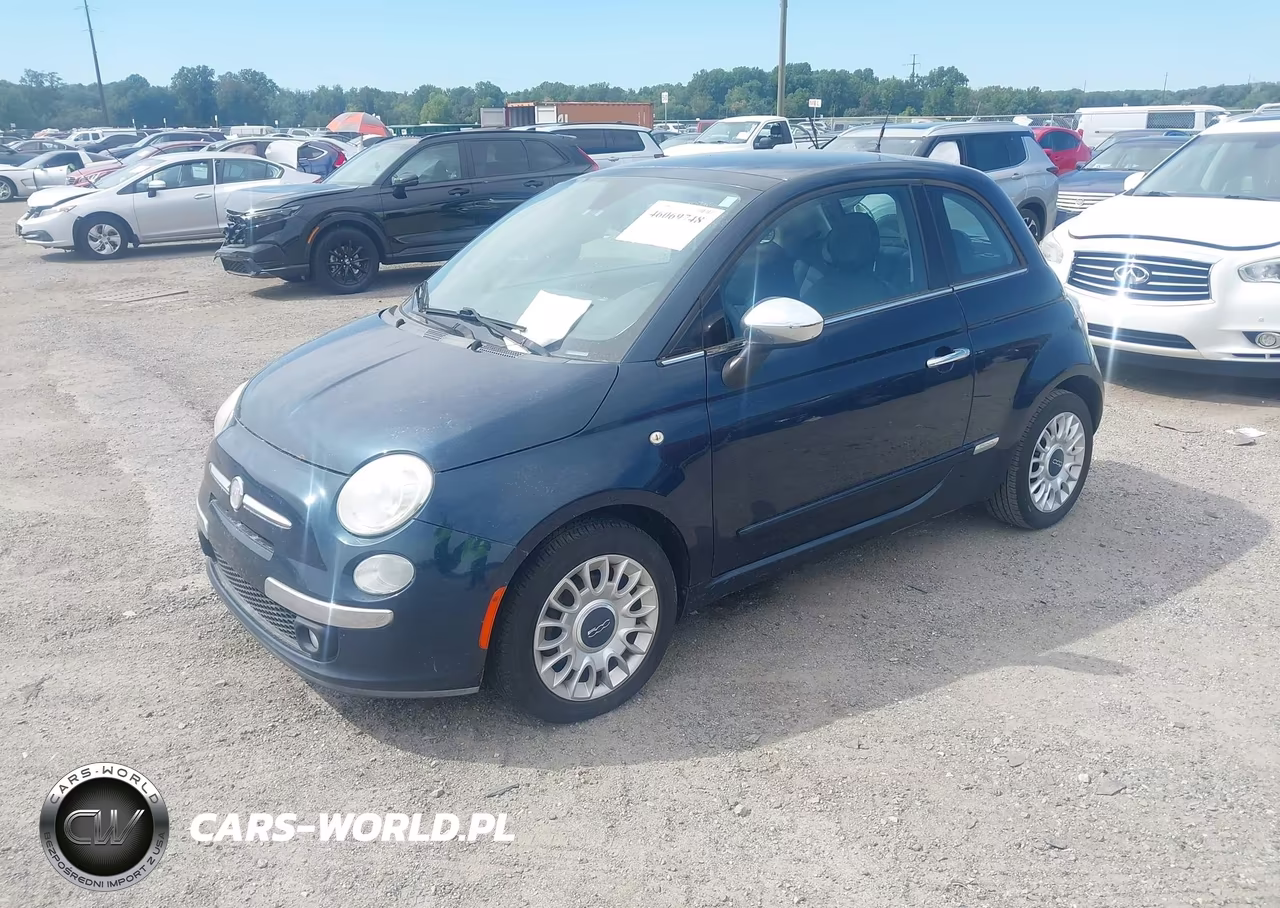 2013 Fiat 500 Lounge VIN:3C3CFFCR8DT573833 - 2