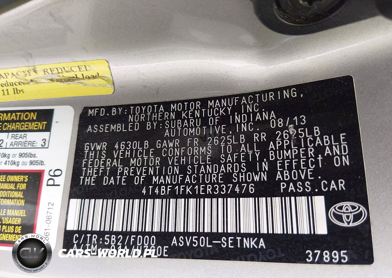 2014 Toyota Camry Le VIN:4T4BF1FK1ER337476 - 9
