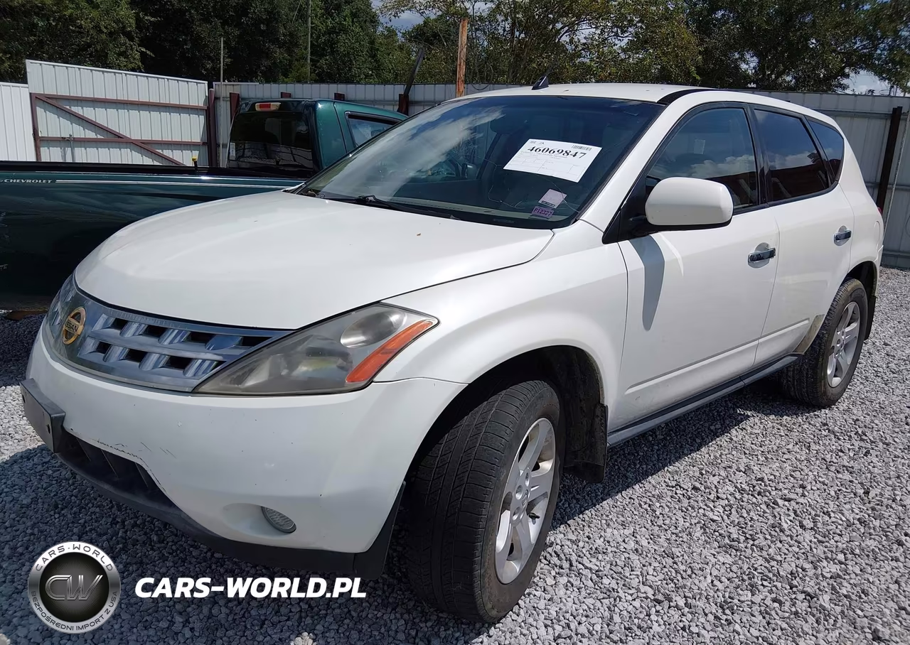 2003 Nissan Murano Sl VIN:JN8AZ08TX3W123044 - 2