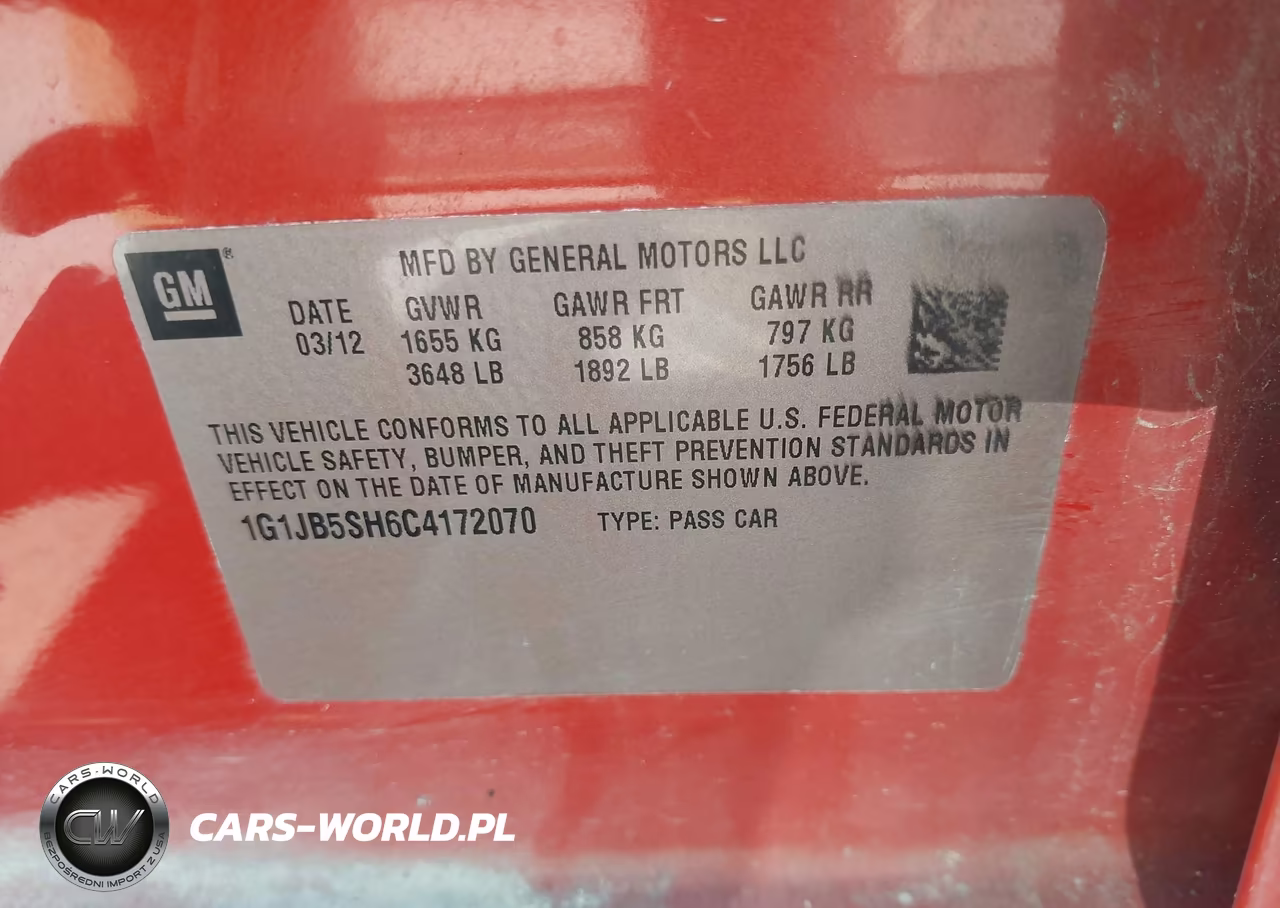 2012 Chevrolet Sonic 1Ls VIN:1G1JB5SH6C4172070 - 9