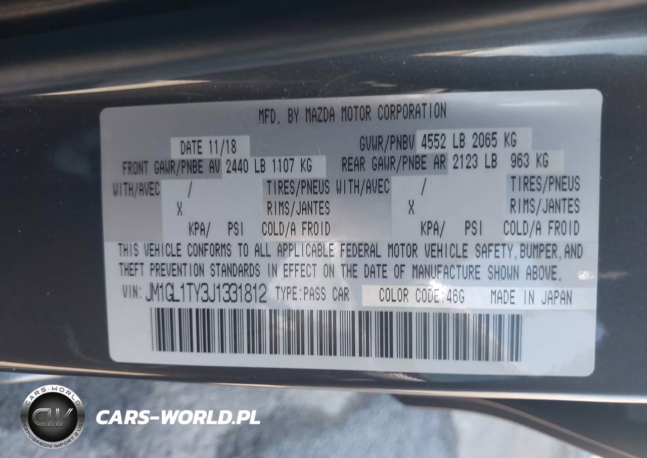 2018 Mazda Mazda6 Grand Touring VIN:JM1GL1TY3J1331812 - 9