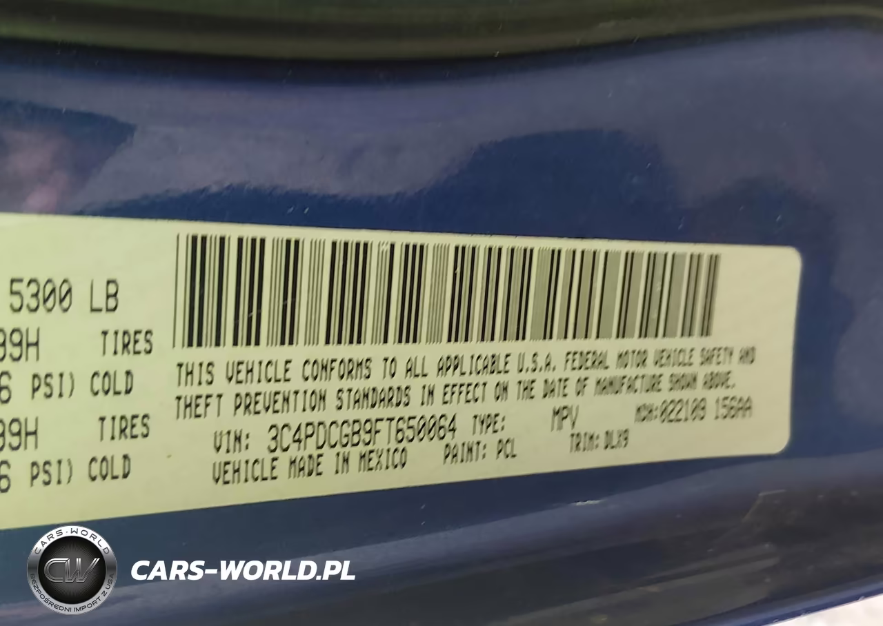 2015 Dodge Journey Crossroad VIN:3C4PDCGB9FT650064 - 9