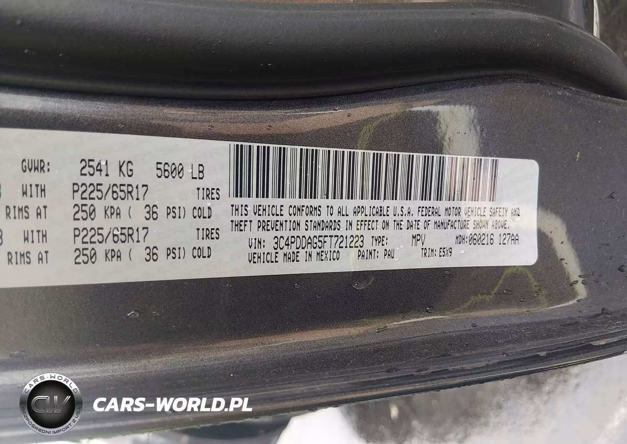 2015 Dodge Journey Se VIN:3C4PDDAG5FT721223 - 9