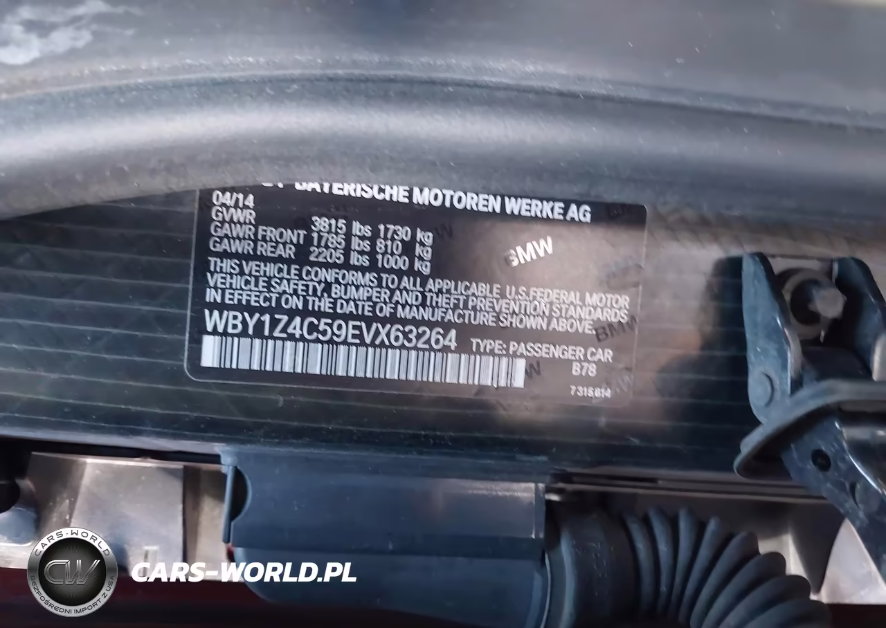 2014 BMW I3 Base W-Range Extender VIN:WBY1Z4C59EVX63264 - 9