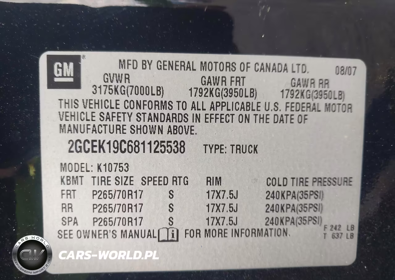 2008 Chevrolet Silverado 1500 Lt1 VIN:2GCEK19C681125538 - 9