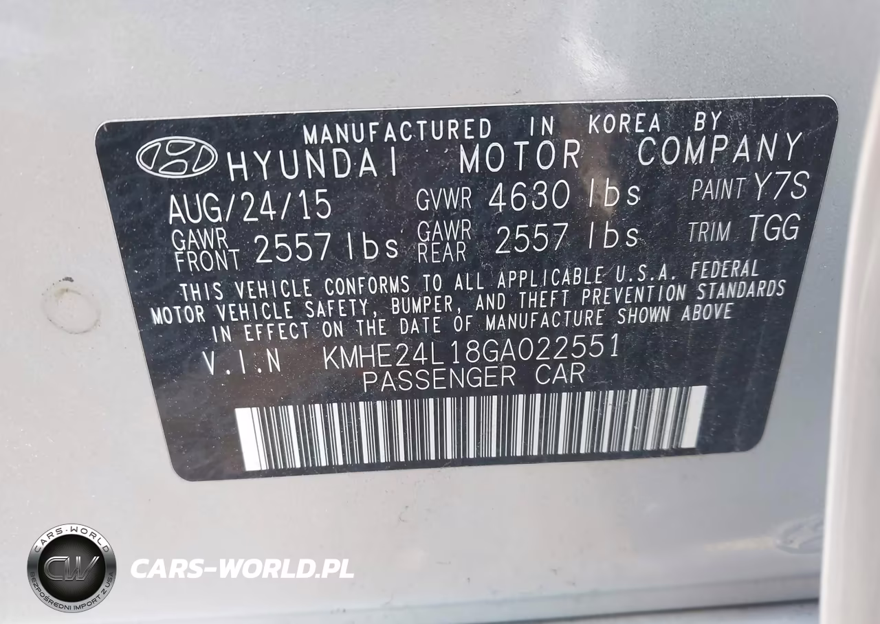 2016 Hyundai Sonata Hybrid Se VIN:KMHE24L18GA022551 - 9