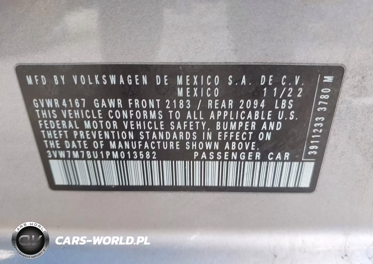 2023 Volkswagen Jetta 1.5T Se VIN:3VW7M7BU1PM013582 - 9