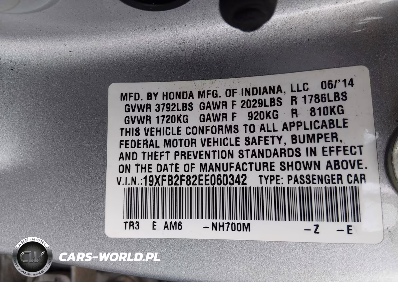 2014 Honda Civic Ex VIN:19XFB2F82EE060342 - 9