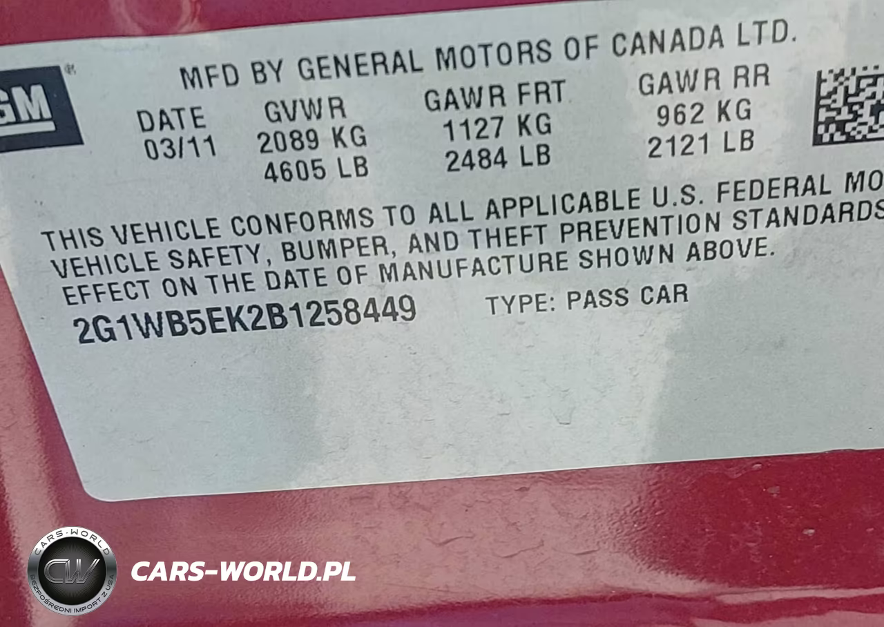 2011 Chevrolet Impala Lt VIN:2G1WB5EK2B1258449 - 9