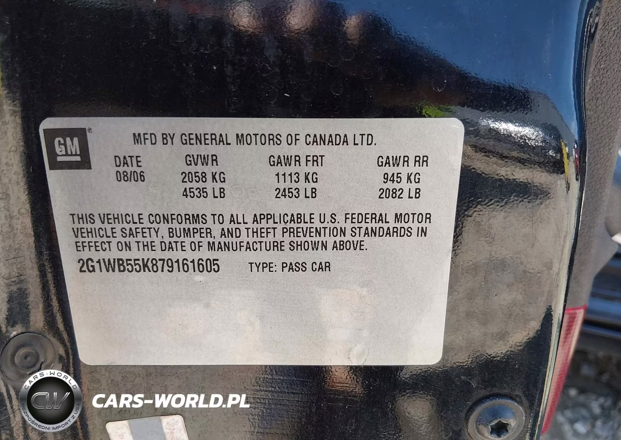 2007 Chevrolet Impala Ls VIN:2G1WB55K879161605 - 9