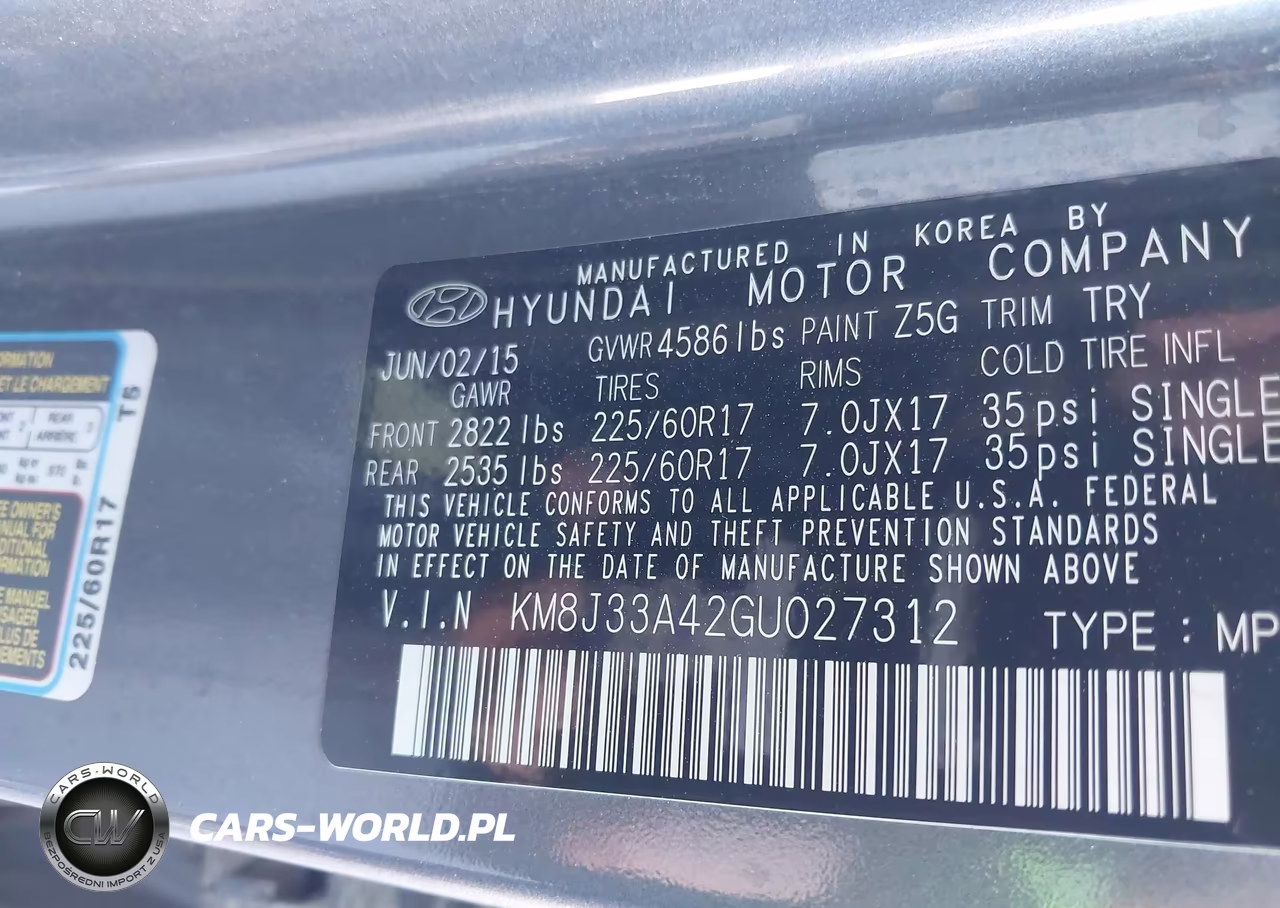 2016 Hyundai Tucson Se VIN:KM8J33A42GU027312 - 9