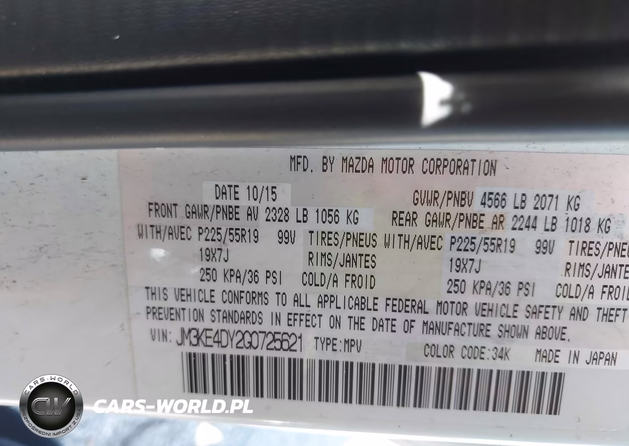 2016 Mazda Cx-5 Grand Touring VIN:JM3KE4DY2G0725621 - 9