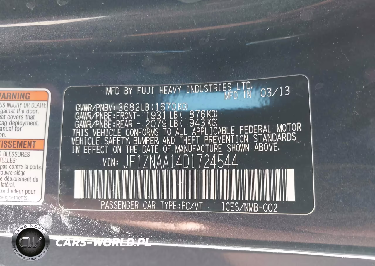 2013 Scion Fr-S VIN:JF1ZNAA14D1724544 - 9