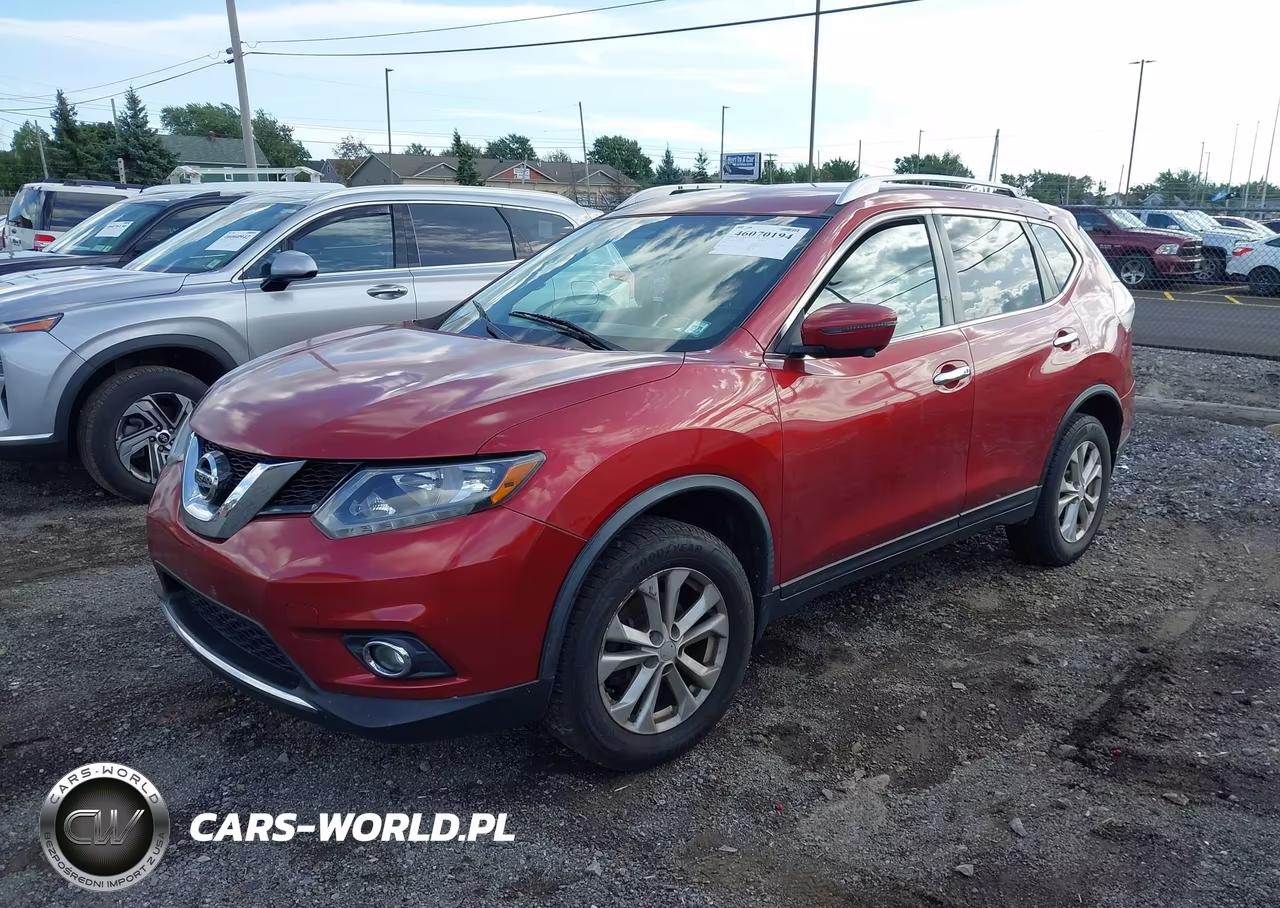 2016 Nissan Rogue Sv VIN:KNMAT2MT5GP694035 - 2