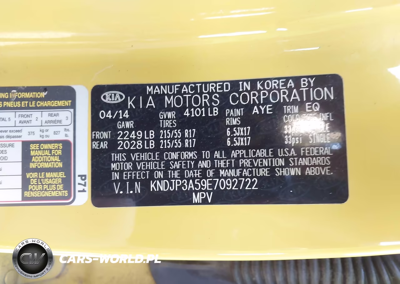 2014 Kia Soul + VIN:KNDJP3A59E7092722 - 9