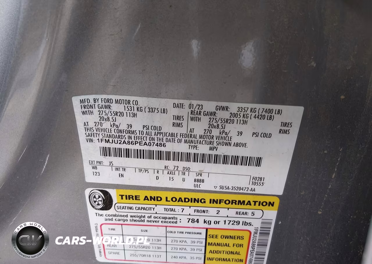 2023 Ford Expedition Limited VIN:1FMJU2A86PEA07486 - 9