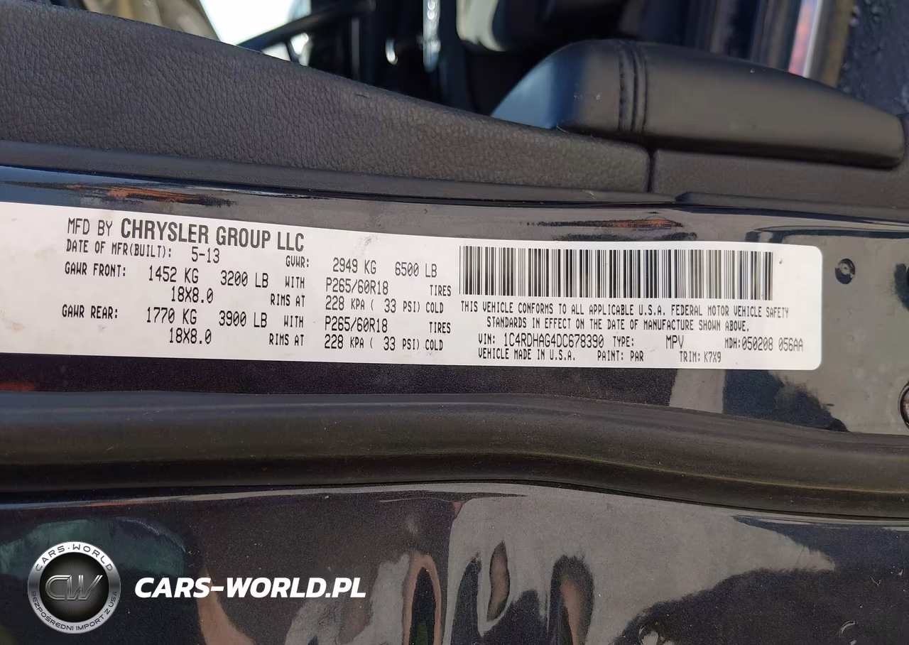 2013 Dodge Durango Sxt VIN:1C4RDHAG4DC678390 - 8