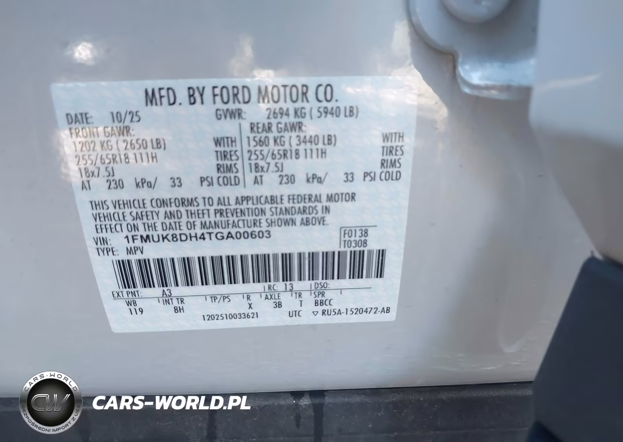 2026 Ford Explorer Active VIN:1FMUK8DH4TGA00603 - 9