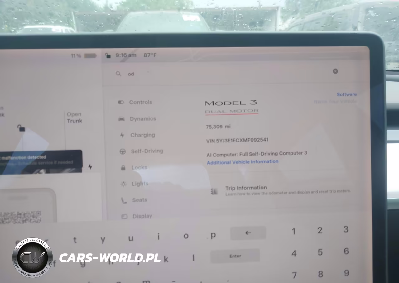 2021 Tesla Model 3 Performance Dual Motor All-Wheel Drive VIN:5YJ3E1ECXMF092541 - 7