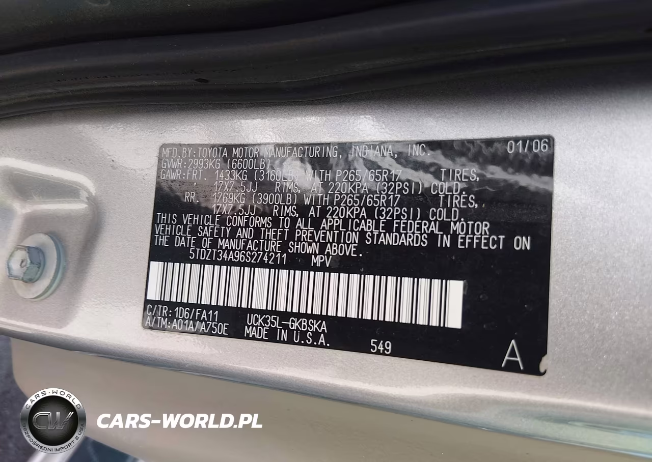 2006 Toyota Sequoia Sr5 V8 VIN:5TDZT34A96S274211 - 9