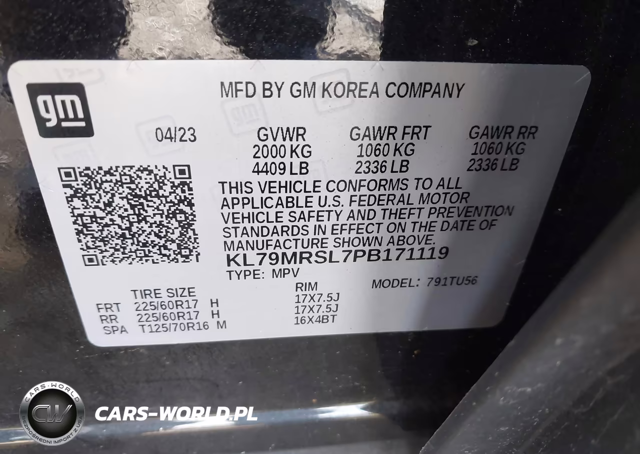 2023 Chevrolet Trailblazer Awd Lt VIN:KL79MRSL7PB171119 - 9