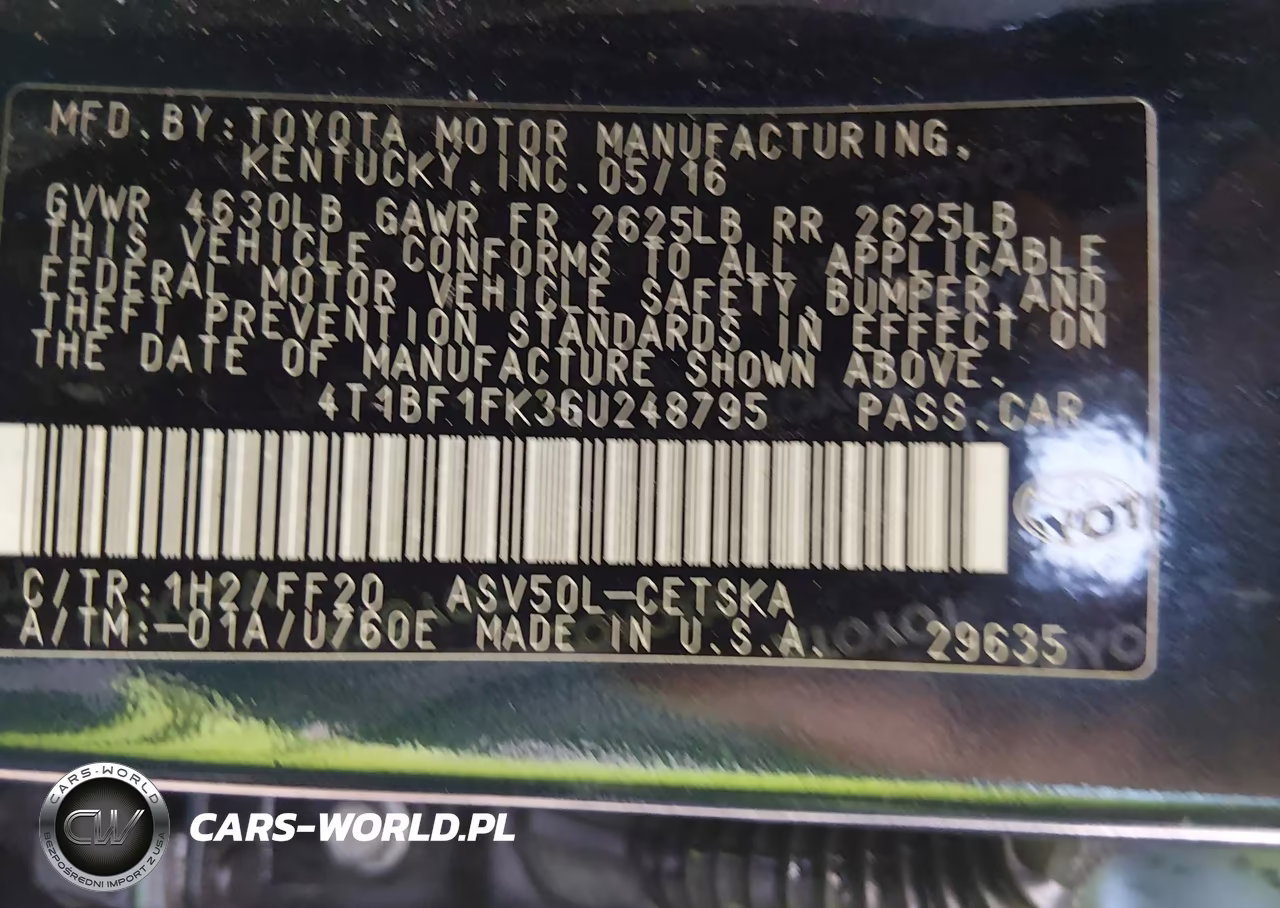 2016 Toyota Camry Se VIN:4T1BF1FK3GU248795 - 9