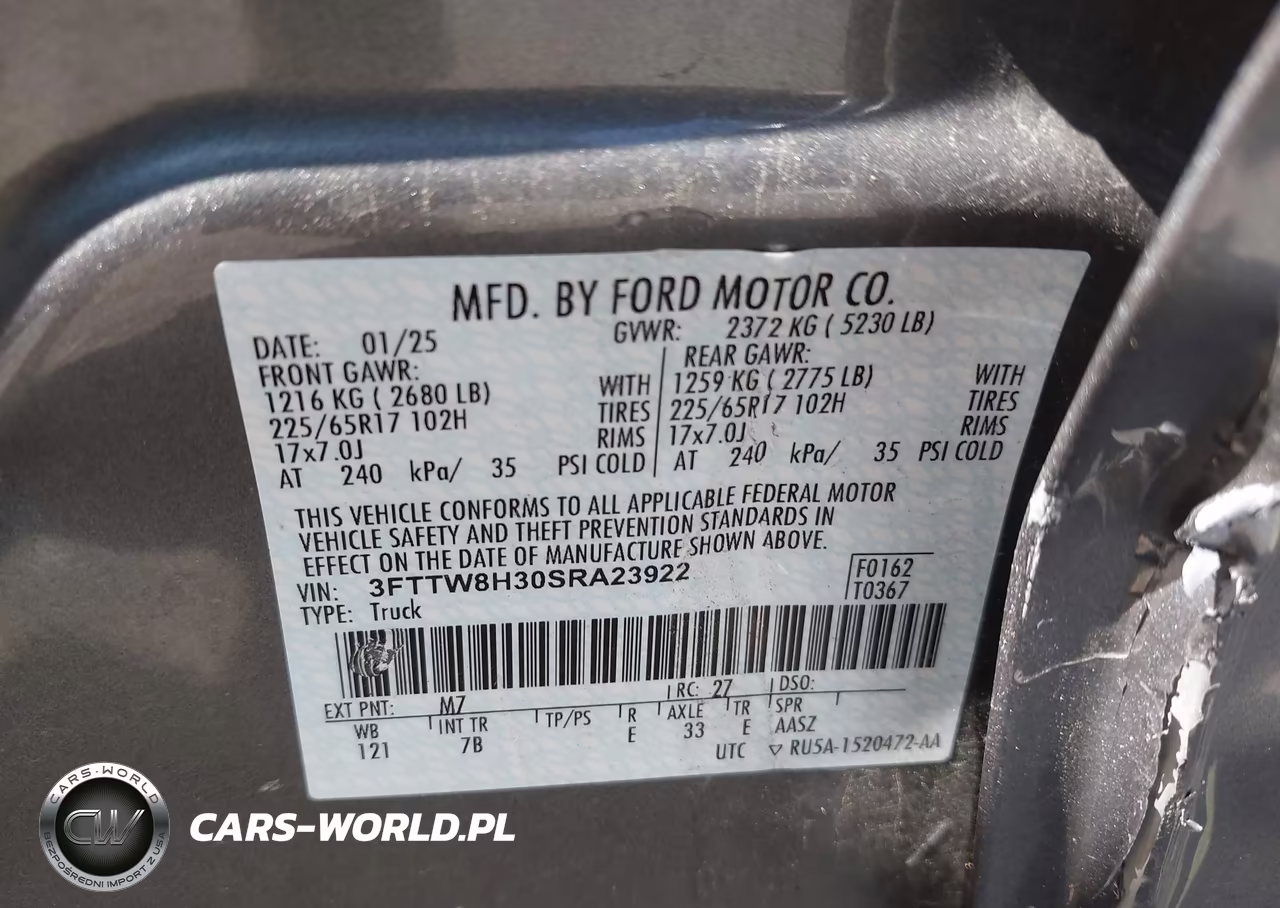 2025 Ford Maverick Xlt VIN:3FTTW8H30SRA23922 - 9