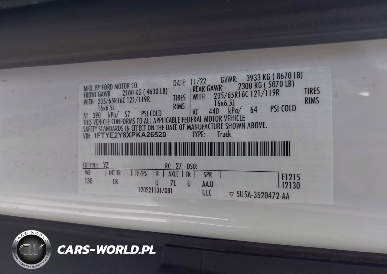 2023 Ford Transit-150 VIN:1FTYE2Y8XPKA26520 - 8