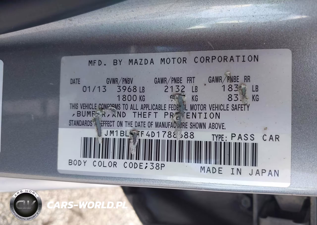 2013 Mazda Mazda3 I Sv VIN:JM1BL1TF4D1788688 - 9