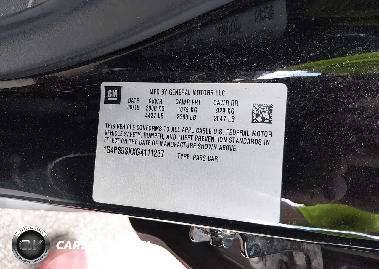 2016 Buick Verano Leather Group VIN:1G4PS5SKXG4111237 - 9